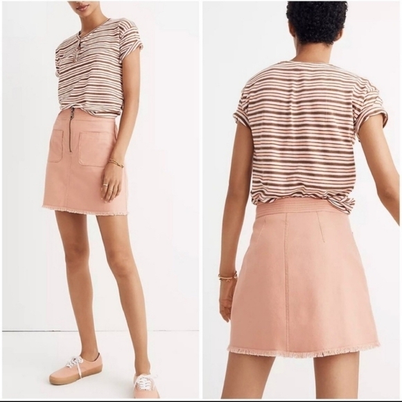 Madewell A- Line Zip Skirt - Picture 1 of 7